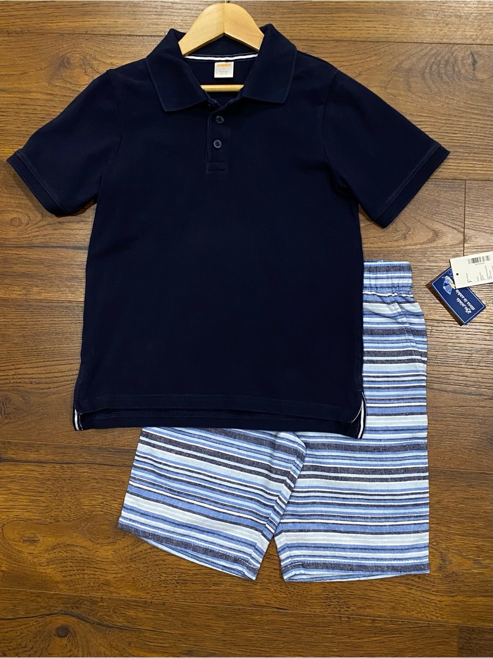 Gymboree Navy Blue Short-Sleeve Polo - Picture 10 of 10